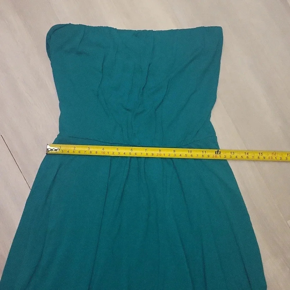 The Limited Kelly Green Cross Back Lined Strapless Dress Womens Size XS - Picture 10 of 10